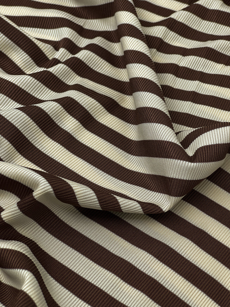 Tecido Malha Canelada Listrada