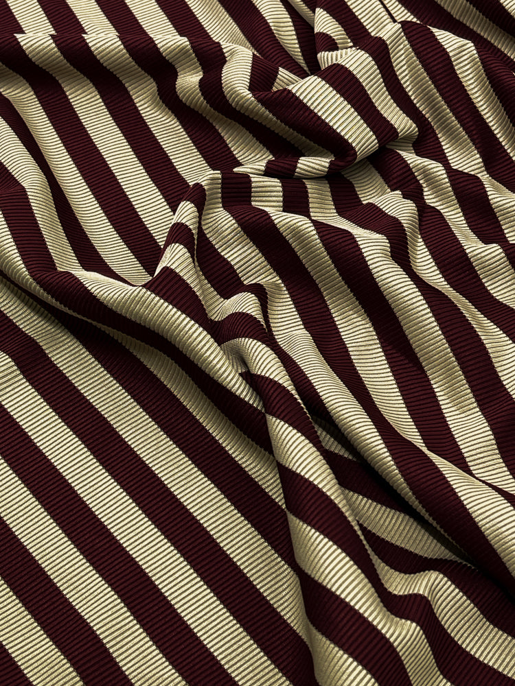 Tecido Malha Canelada Listrada