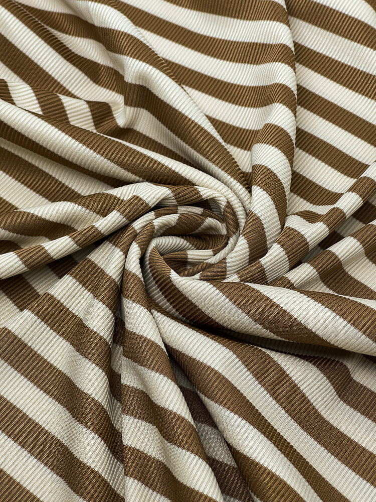 Tecido Malha Canelada Listrada