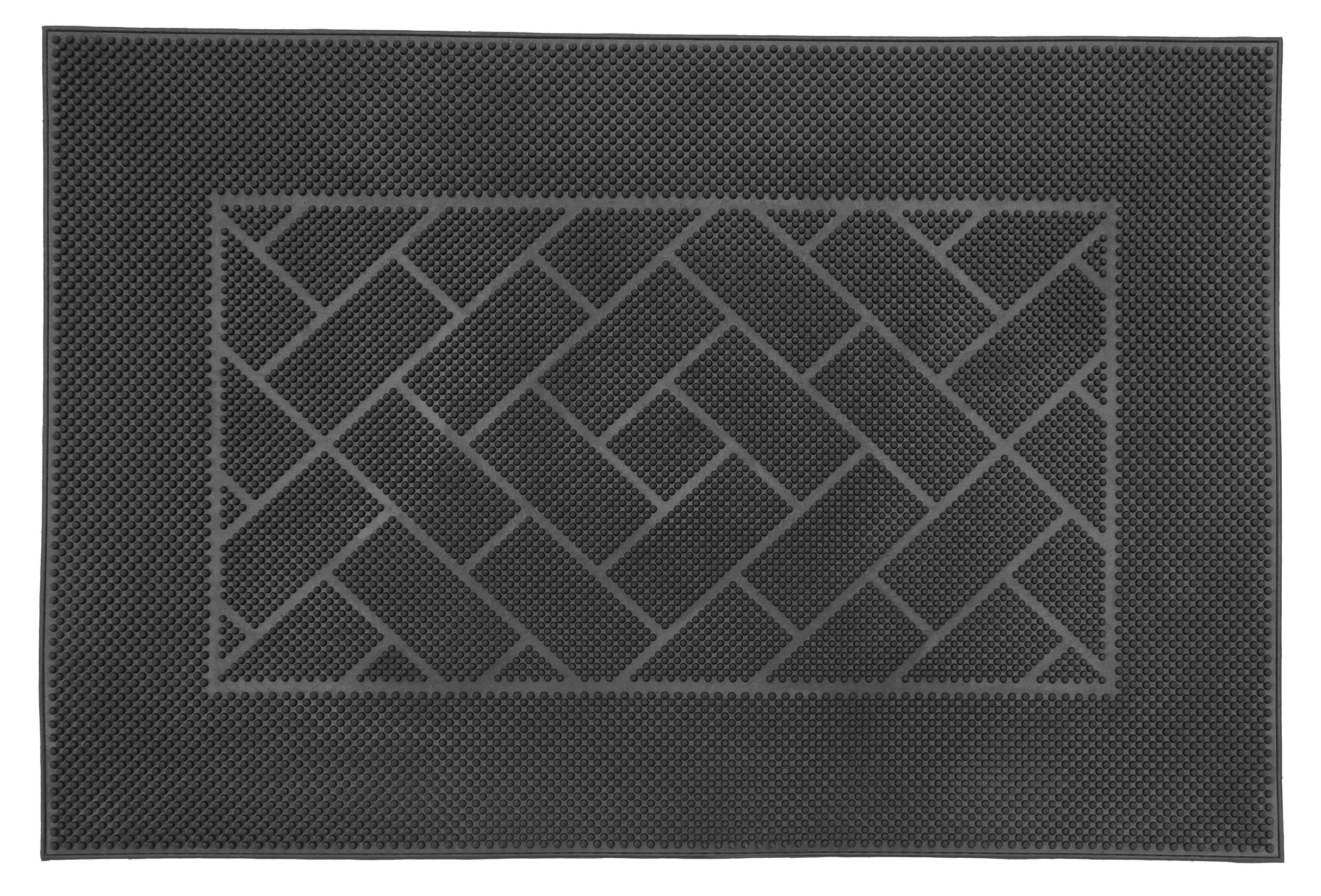 Capacho Emborrachado Antiderrapante 40x65 Tijolinho