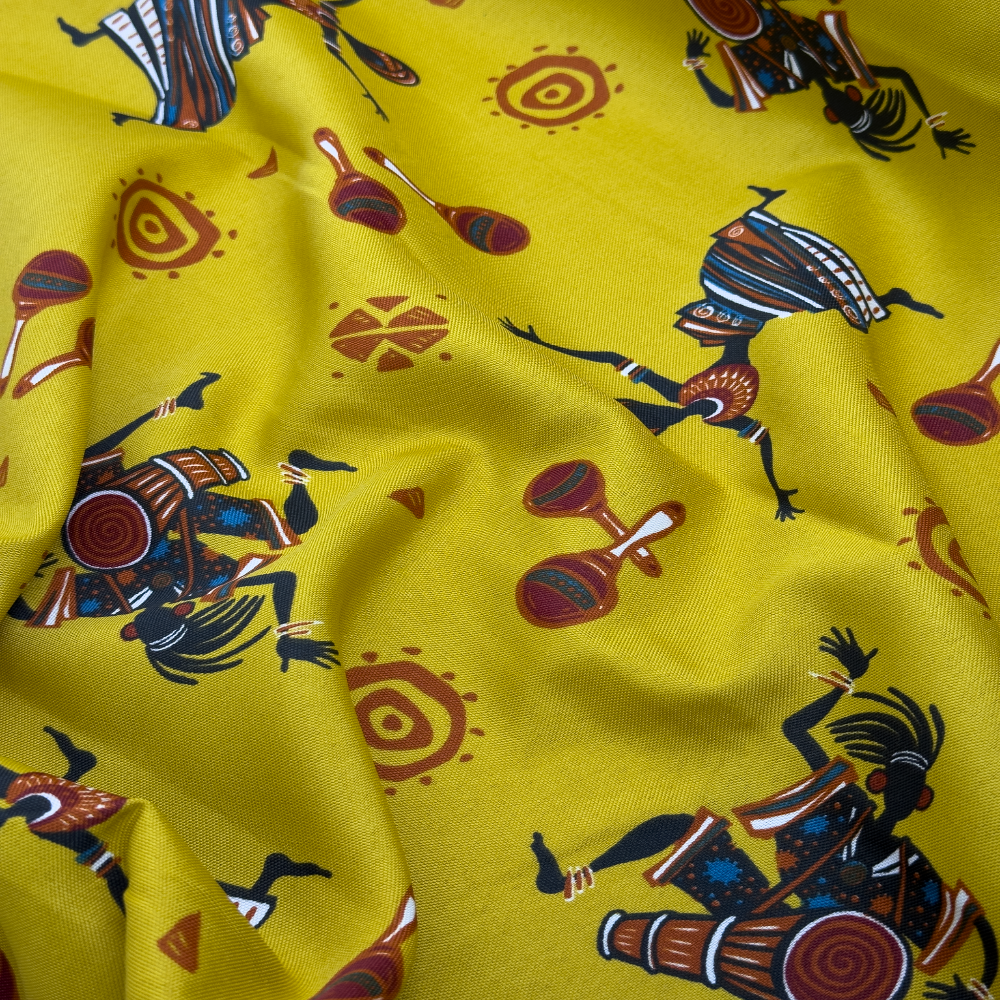 Tecido Oxford Africano Batuque Afro