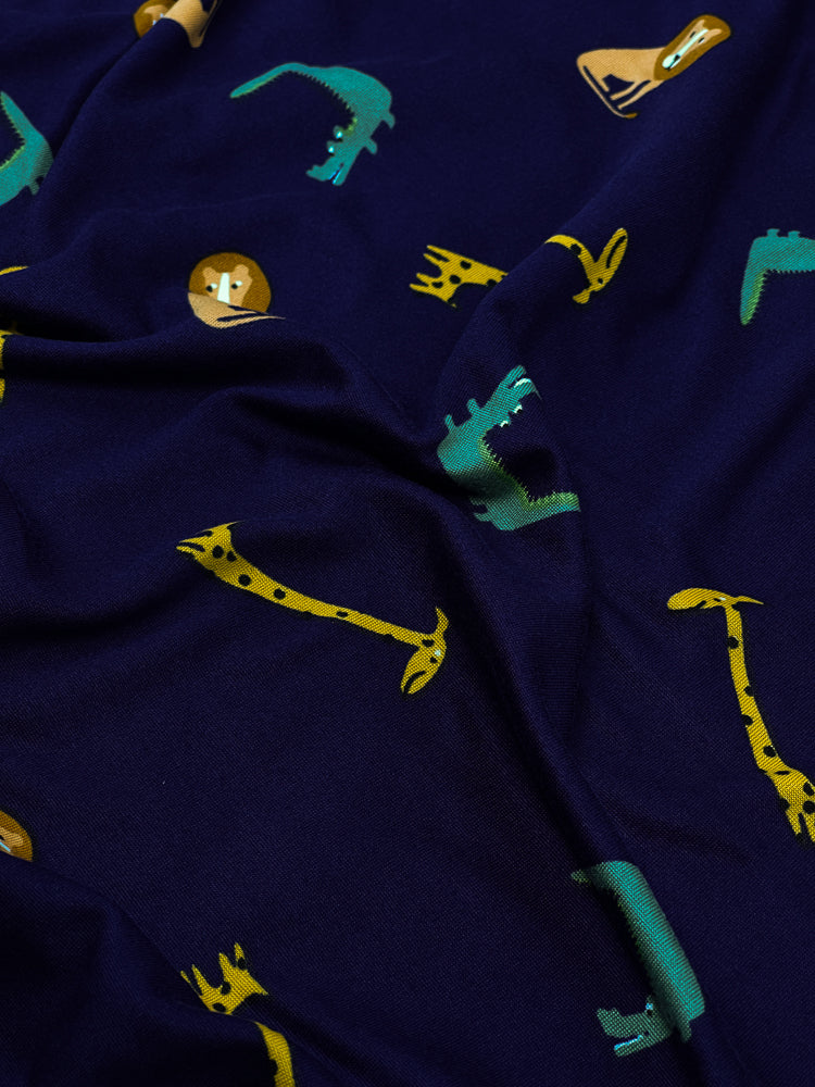 Tecido Malha Suede Estampada