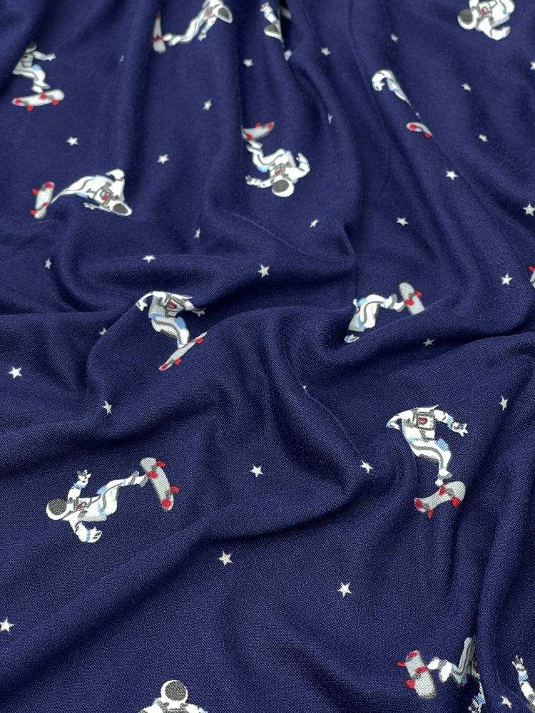 Tecido Malha Suede Estampada