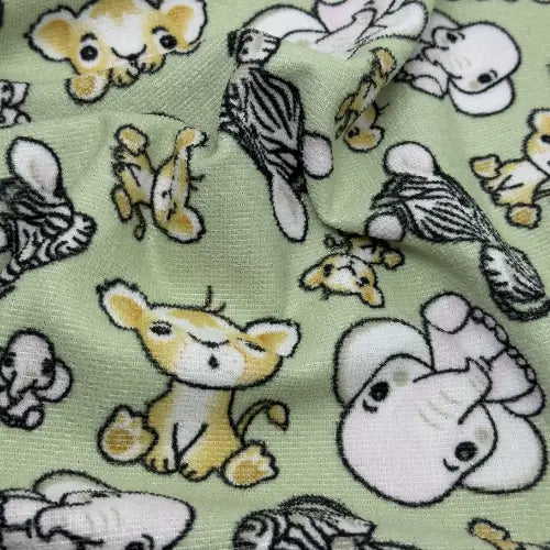 Tecido Atoalhado Safari Babies
