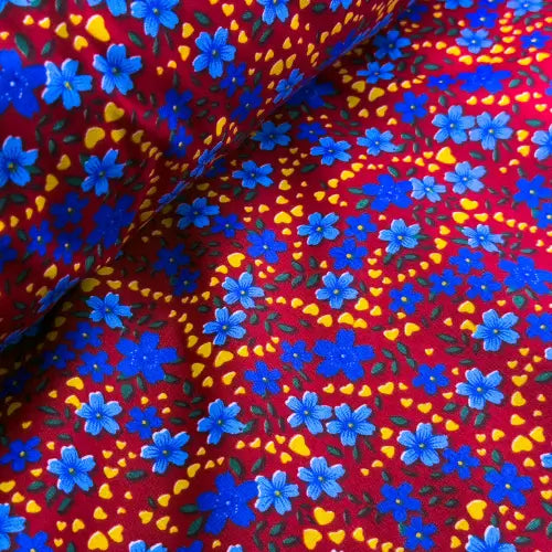 Tecido Chita Corações Entrelaçados