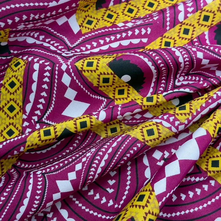 Tecido Microfibra Africana Rota Tribal