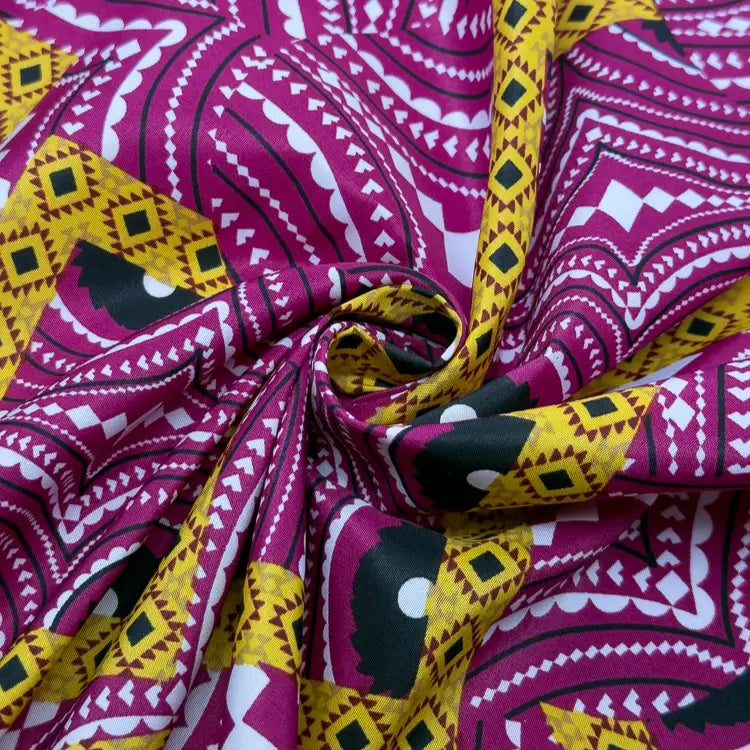 Tecido Microfibra Africana Rota Tribal