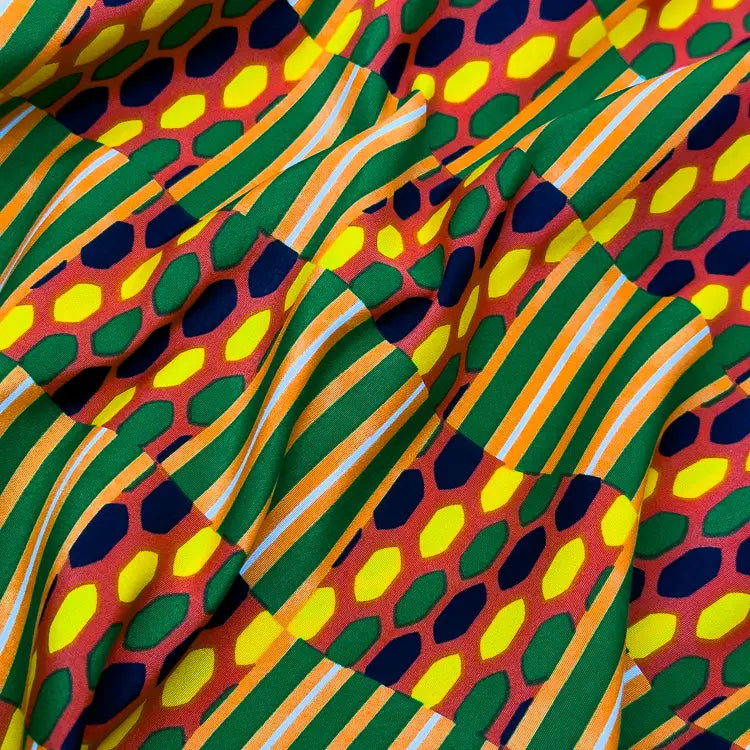 Tecido Microfibra Africana Tribal Color
