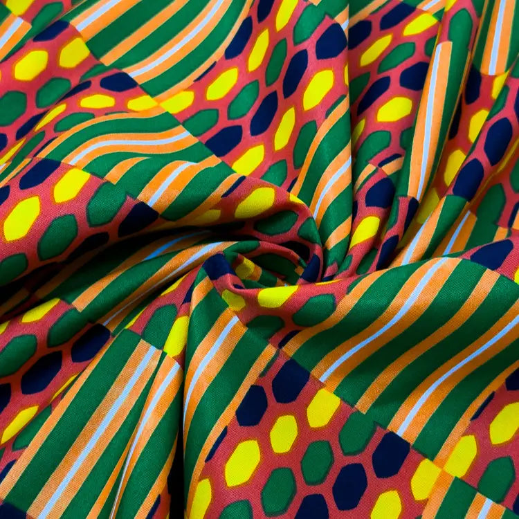 Tecido Microfibra Africana Tribal Color