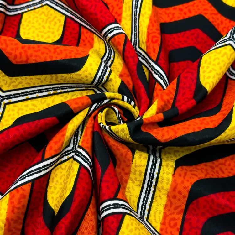 Tecido Microfibra Africana Hexa Pop