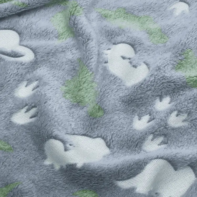 Tecido Microsoft Fleece Dino Plush