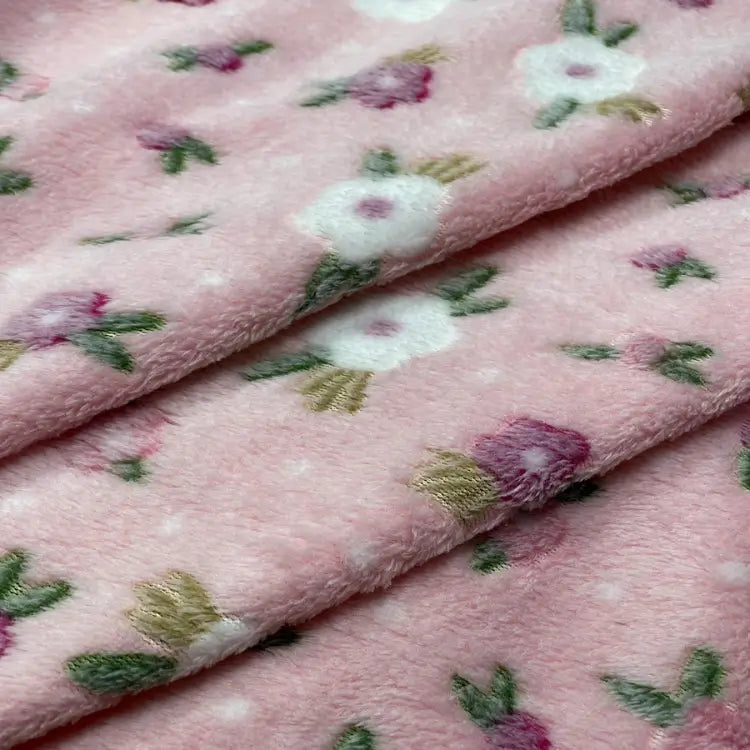 Tecido Microsoft Fleece Essência Floral