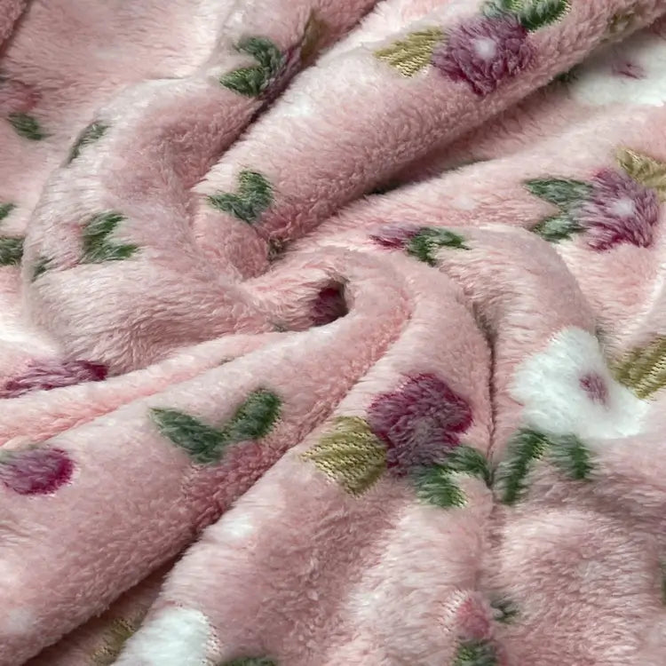 Tecido Microsoft Fleece Essência Floral