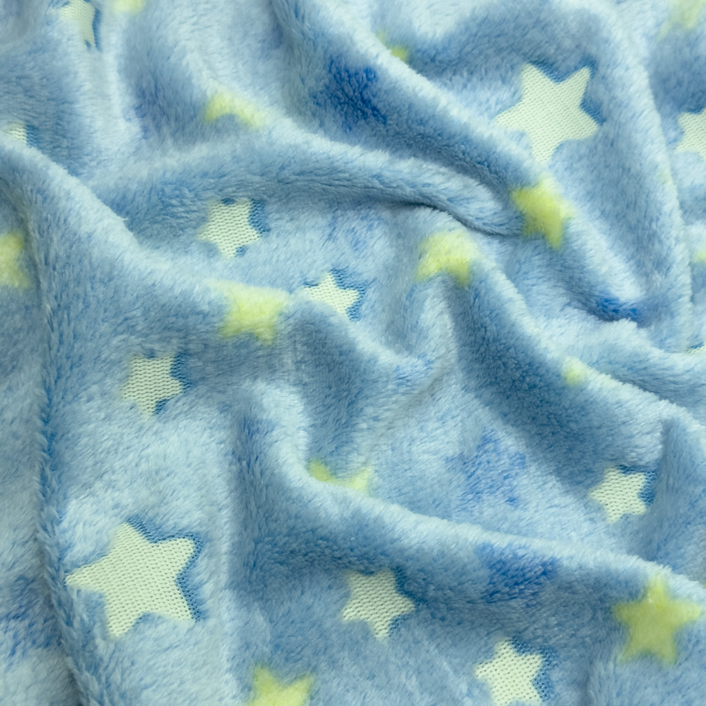 Tecido Microsoft Fleece Plush Estrelado