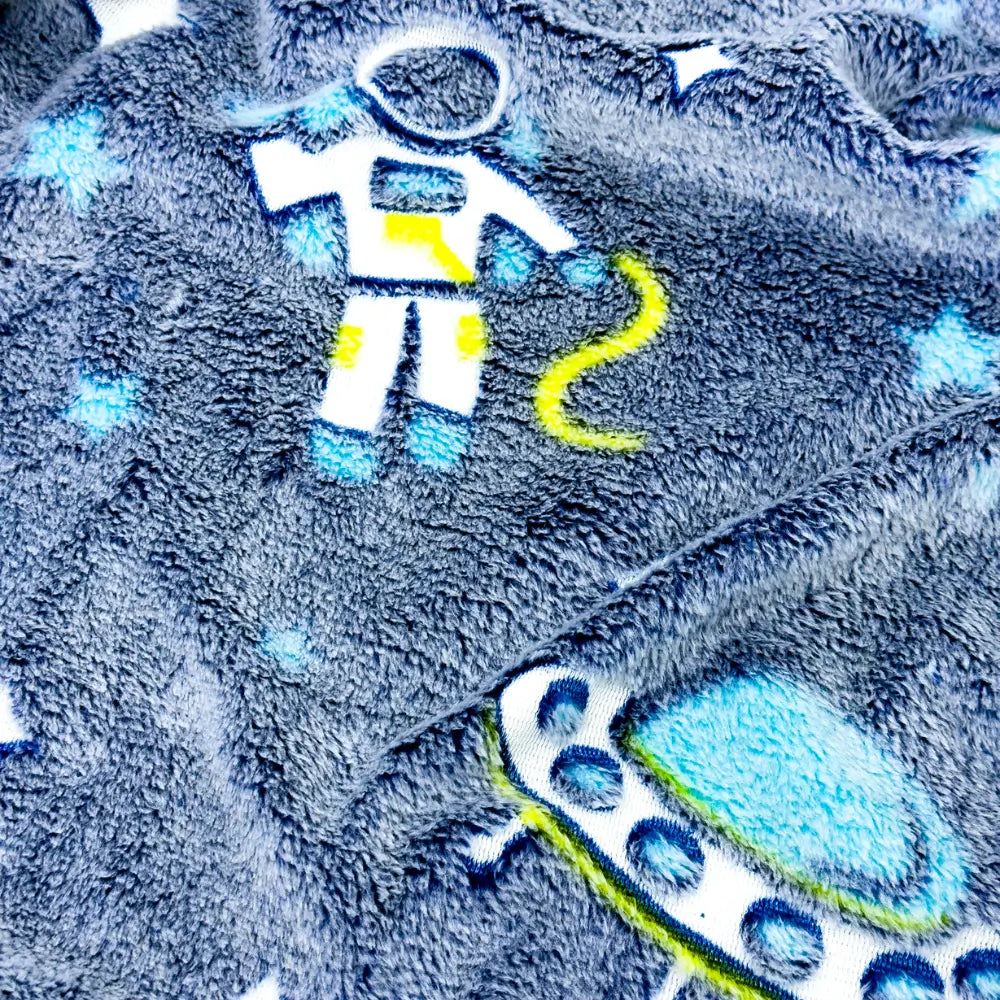 Tecido Microsoft Fleece Pequeno Astronauta