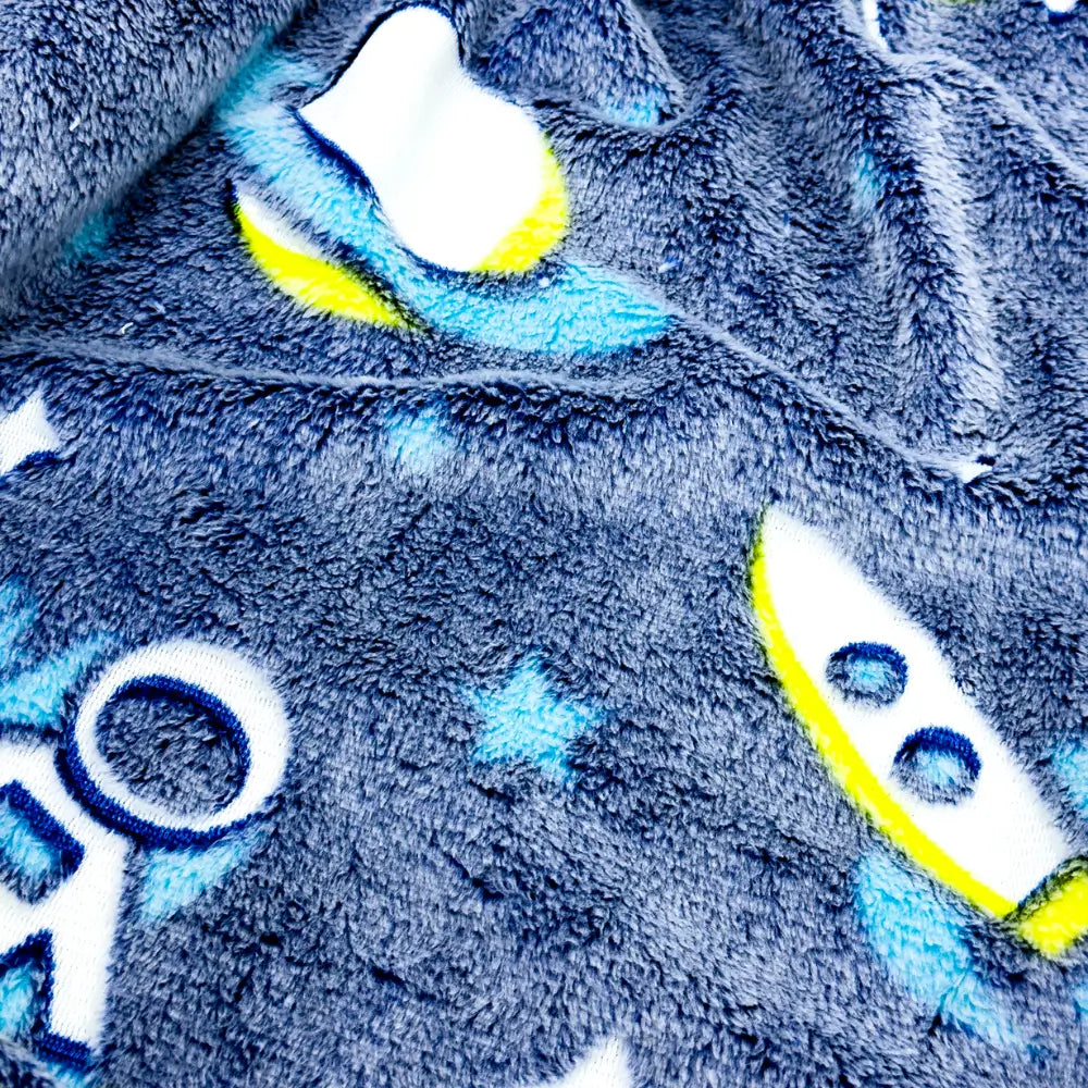 Tecido Microsoft Fleece Pequeno Astronauta