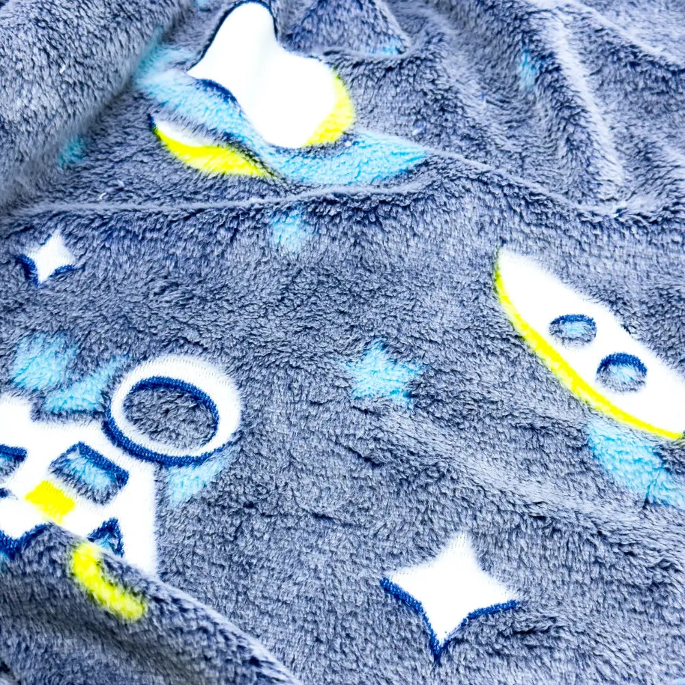 Tecido Microsoft Fleece Pequeno Astronauta