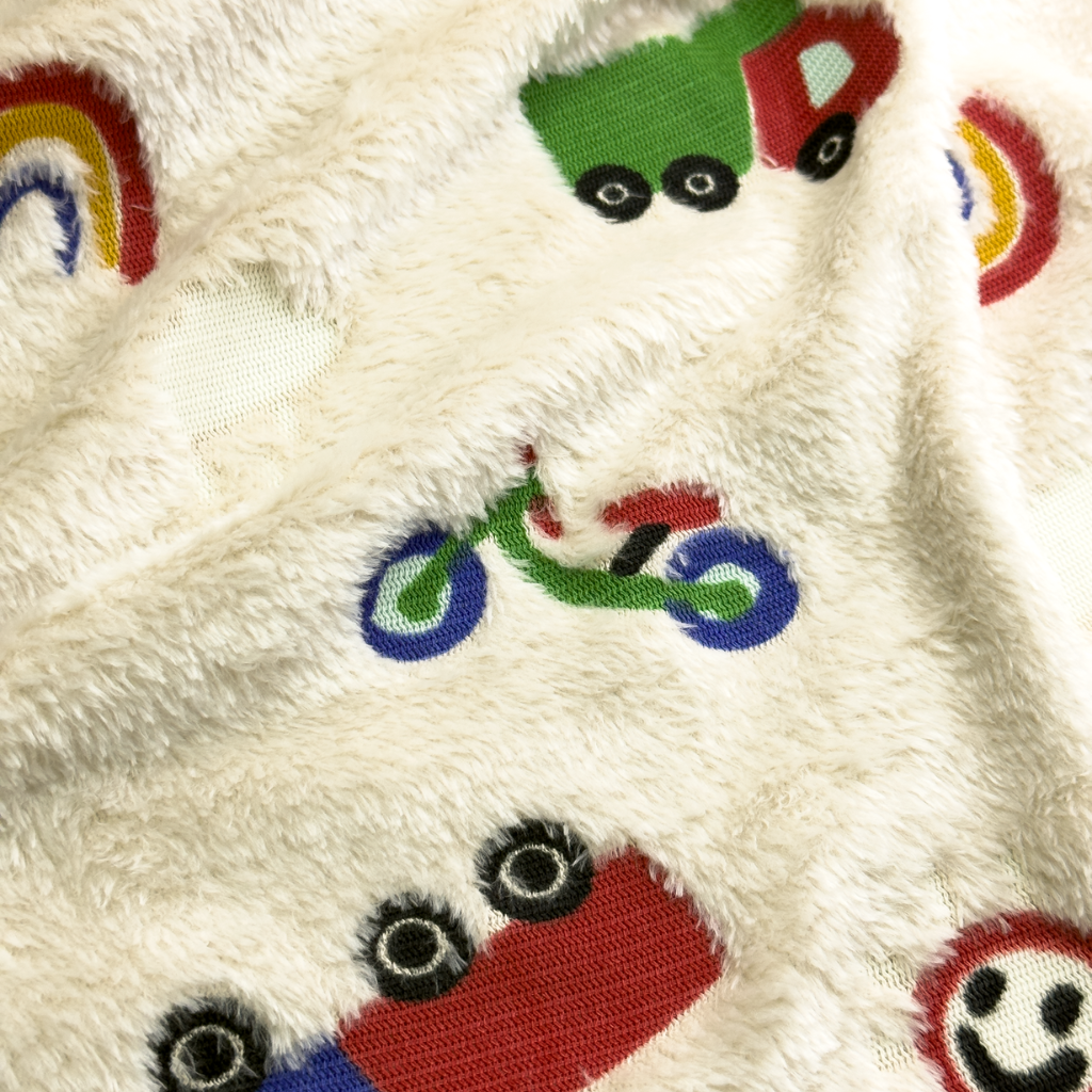 Tecido Microsoft Fleece Veículos Baby