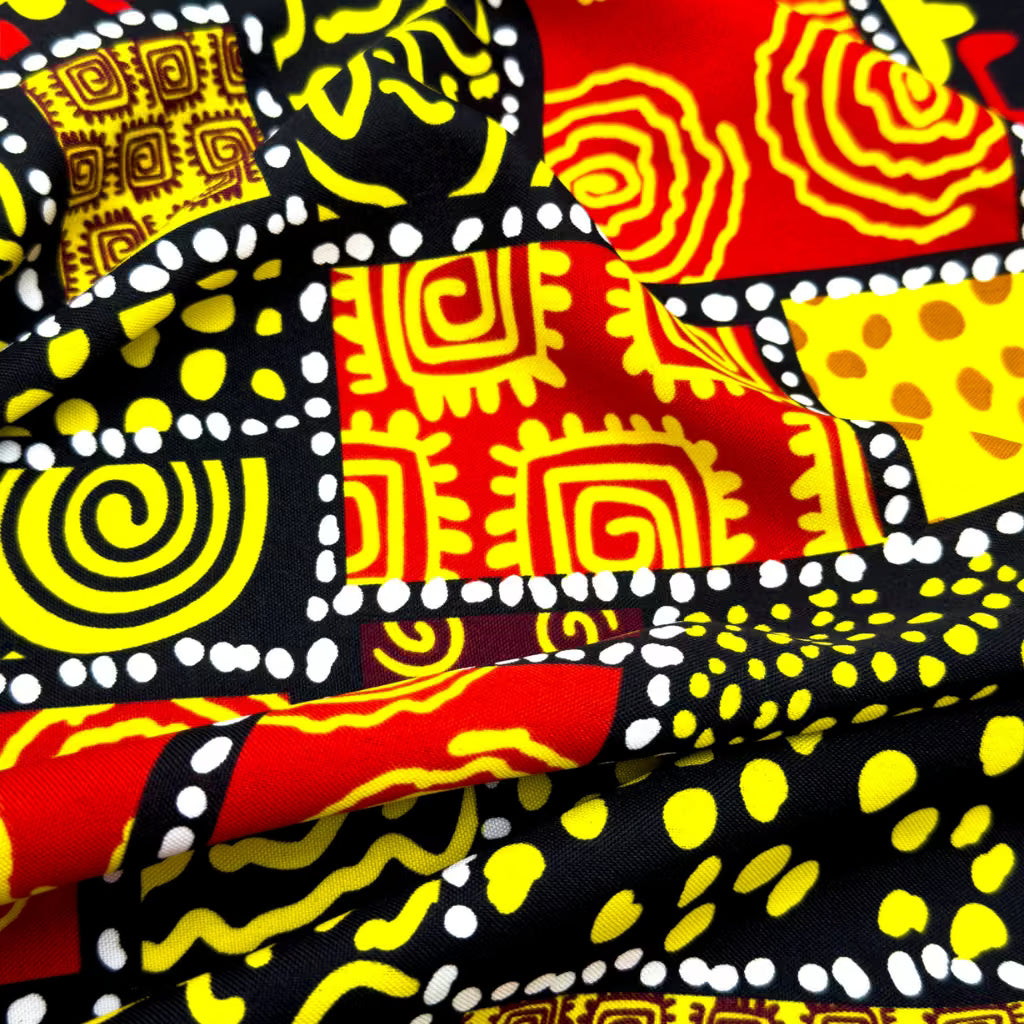 Tecido Oxford Africano Espirais