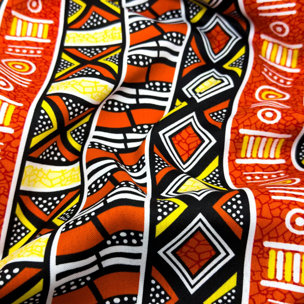 Tecido Oxford Africano Rubra