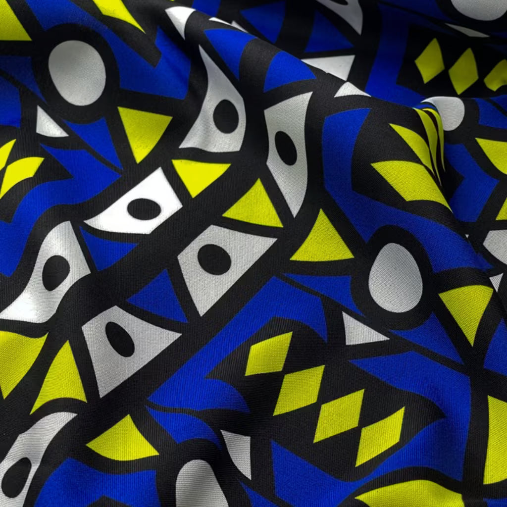 Tecido Oxford Africano Zamani Grid