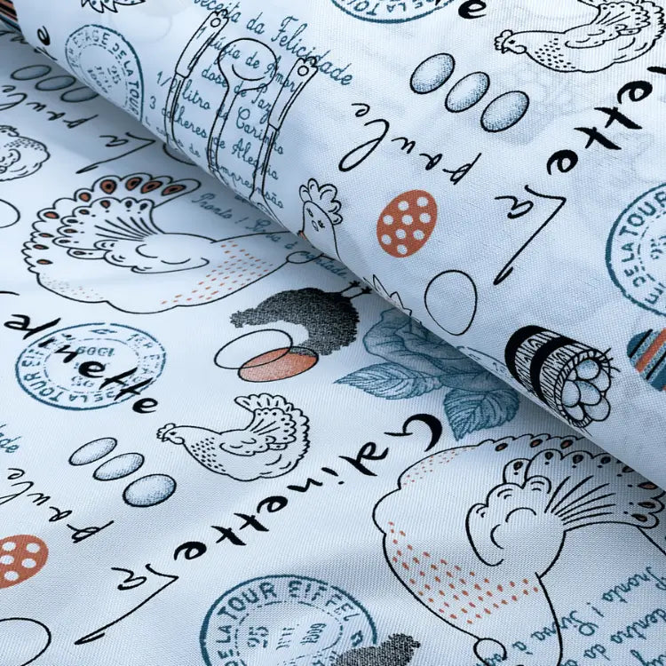 Tecido Oxford Galinha Galinette La Poule