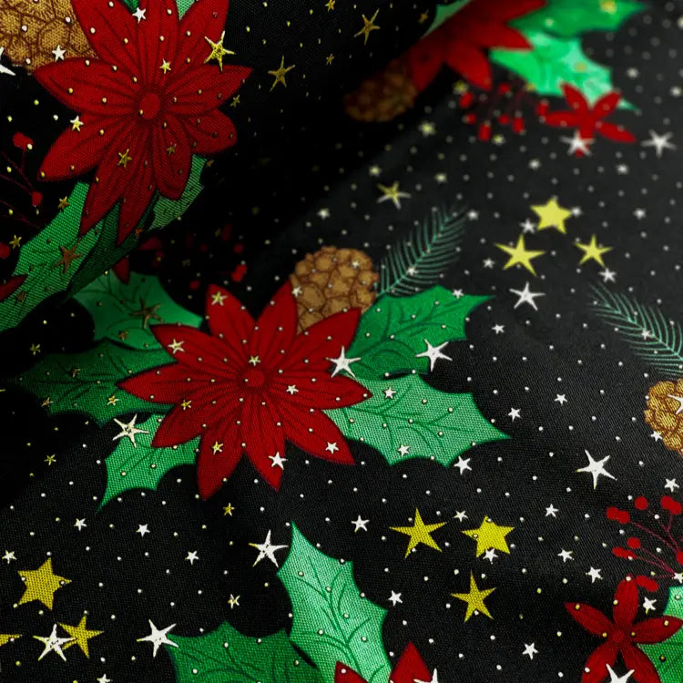 Tecido Oxford Natalino Noite Estrelada