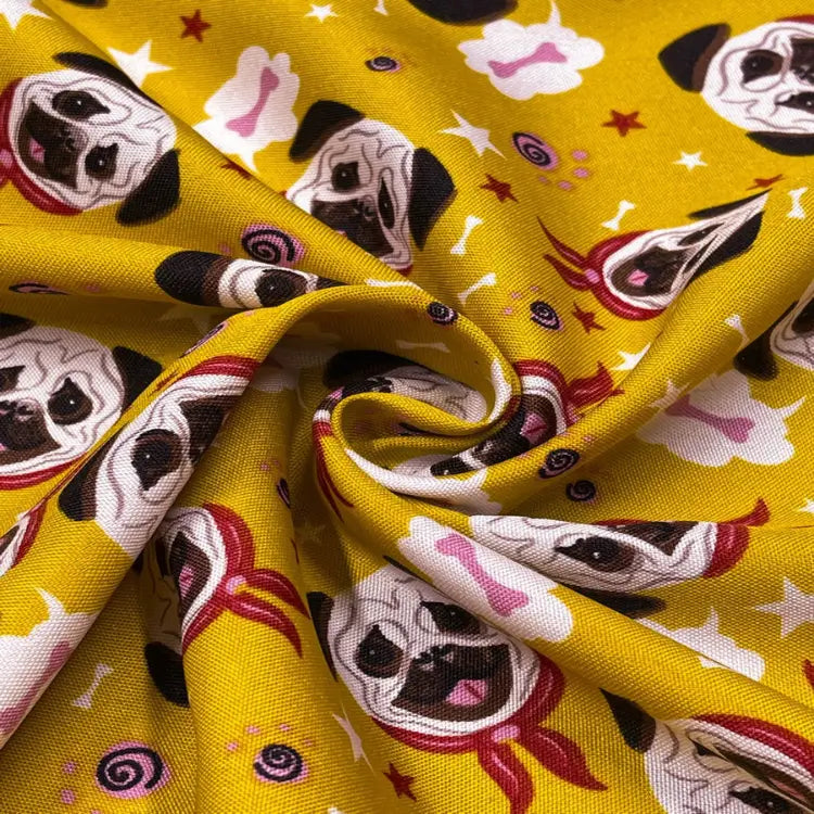 Tecido Oxford Pug Aventureiro