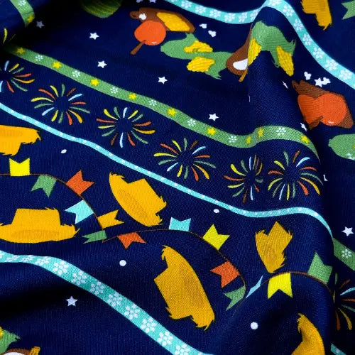 Tecido Oxford Bonfire Night Fest