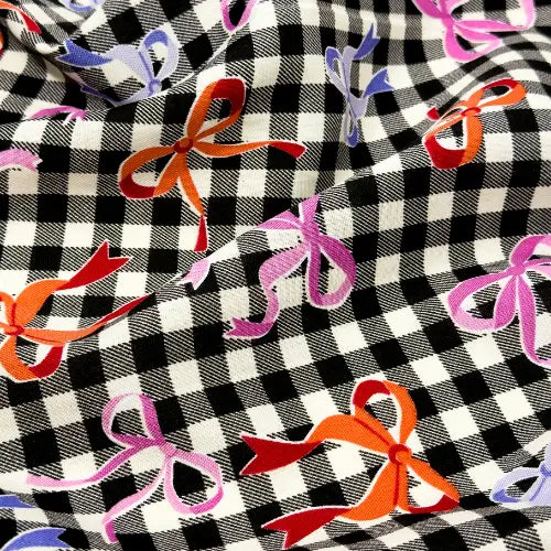 Tecido Oxford Bows & Checks