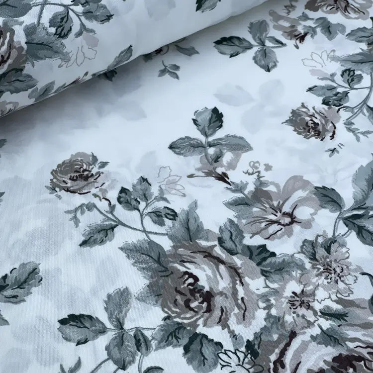 Tecido Percal Charme das Rosas
