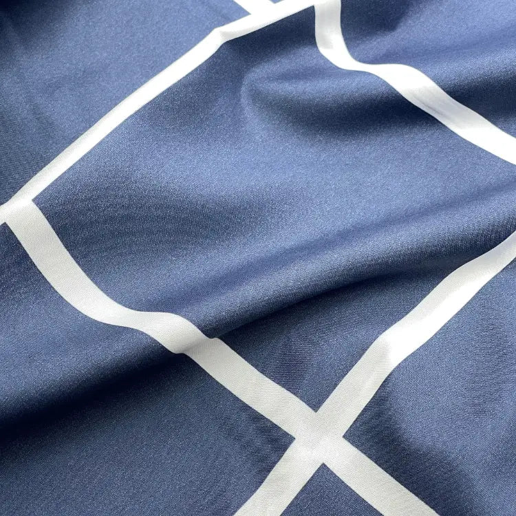 Tecido Percal Geométrico Quadriculado