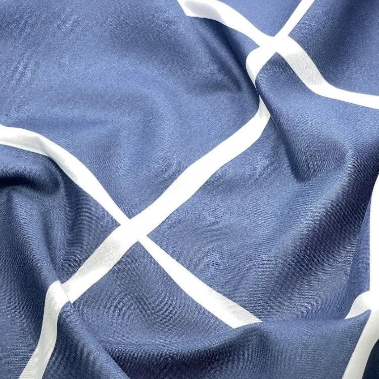 Tecido Percal Geométrico Quadriculado