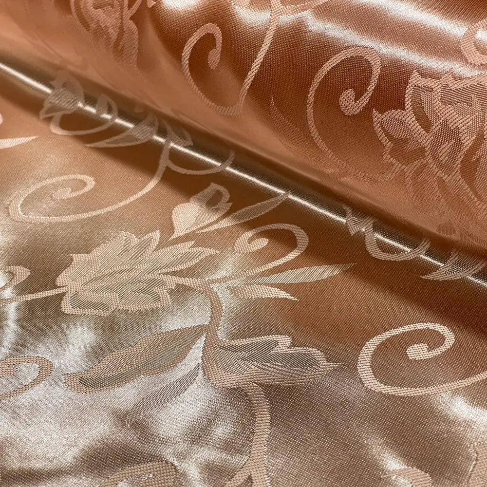 Tecido Satin Jacquard Floral