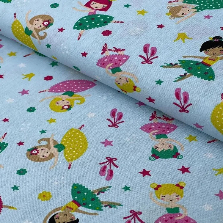 Tecido Tricoline Bailarina Infantil