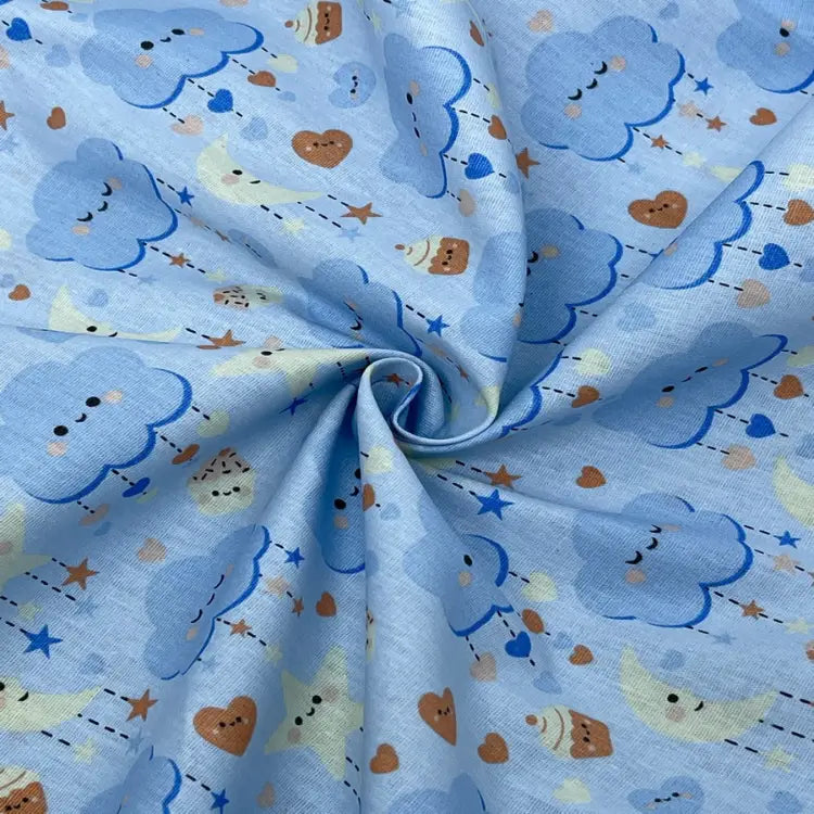 Tecido Tricoline Chuva de Amor