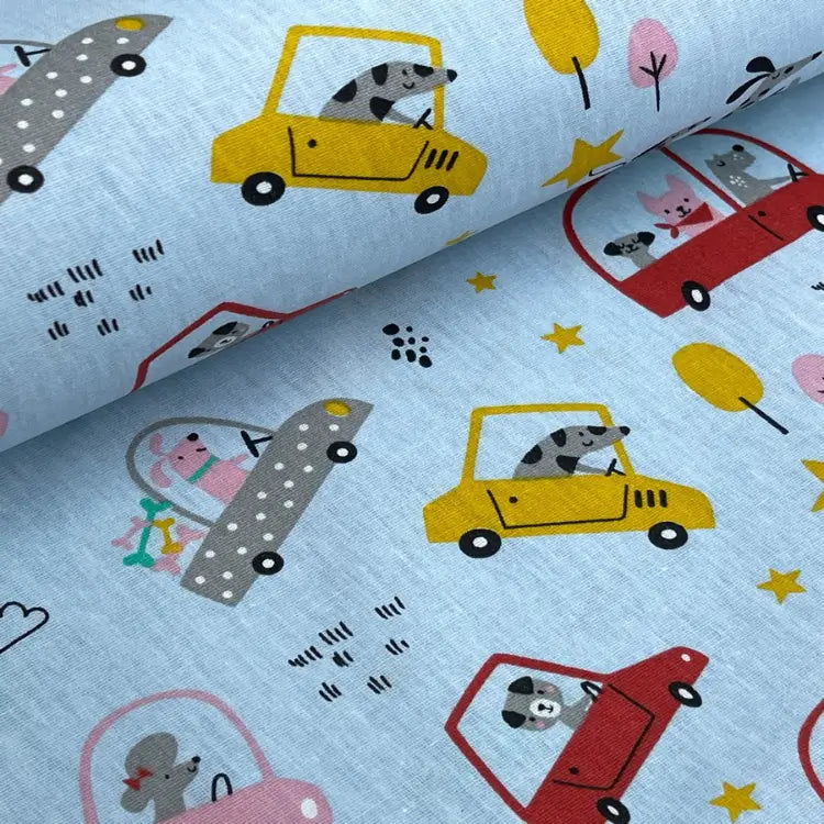 Tecido Tricoline Corrida dos Bichinhos