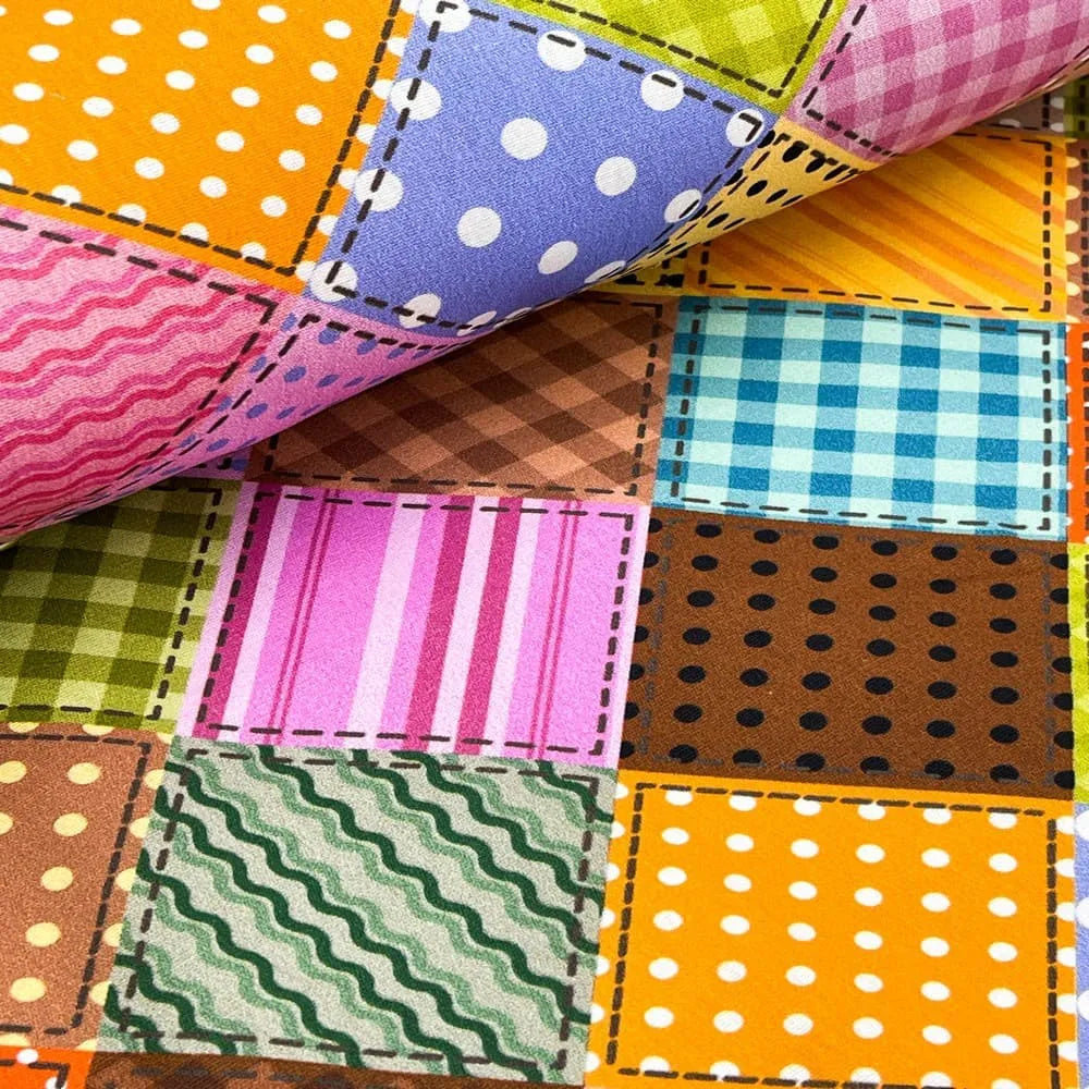 Tecido Tricoline Junino Quadriculado Póa