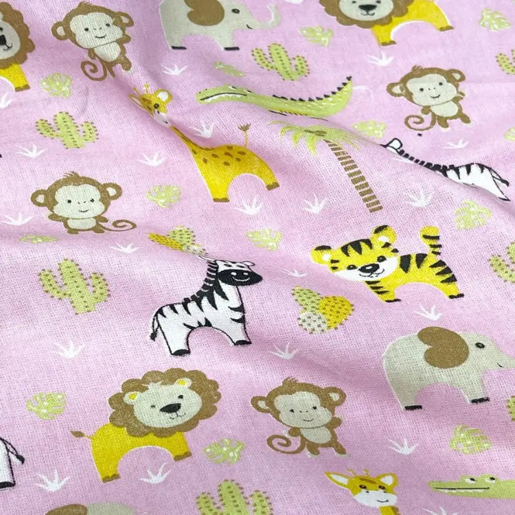 Tecido Tricoline Mundo Selvagem