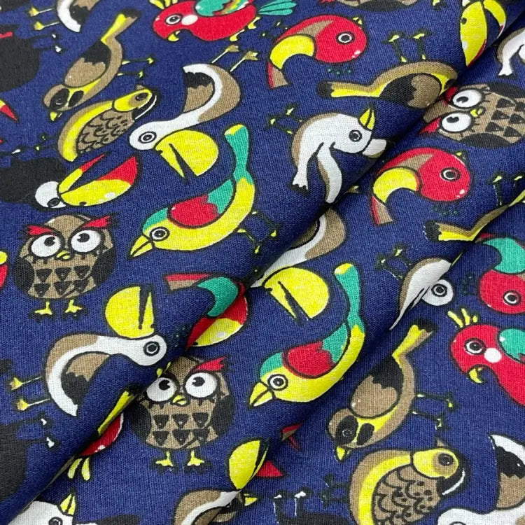 Tecido Tricoline Paraíso das Aves