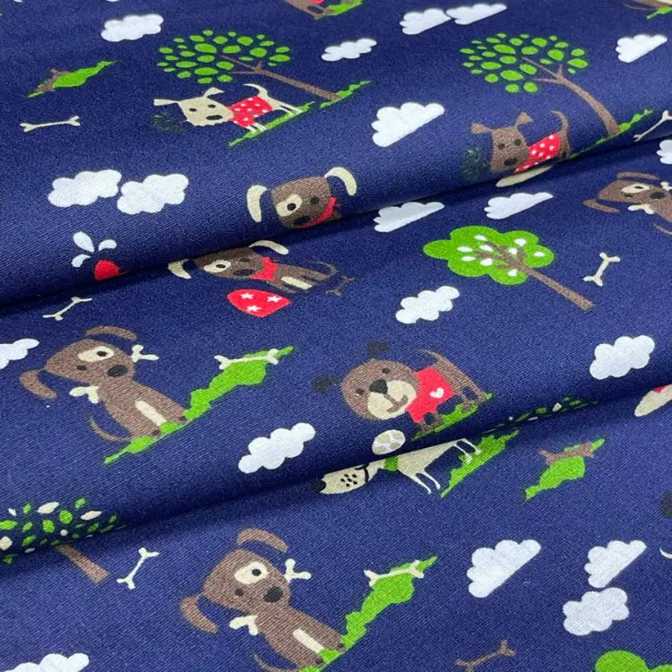 Tecido Tricoline Parque dos Cachorrinhos