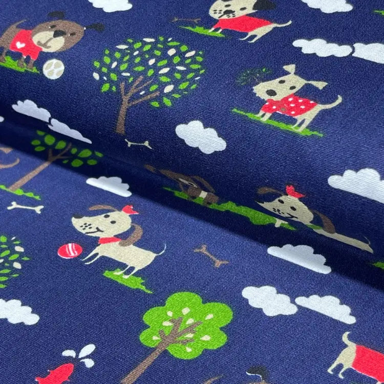 Tecido Tricoline Parque dos Cachorrinhos