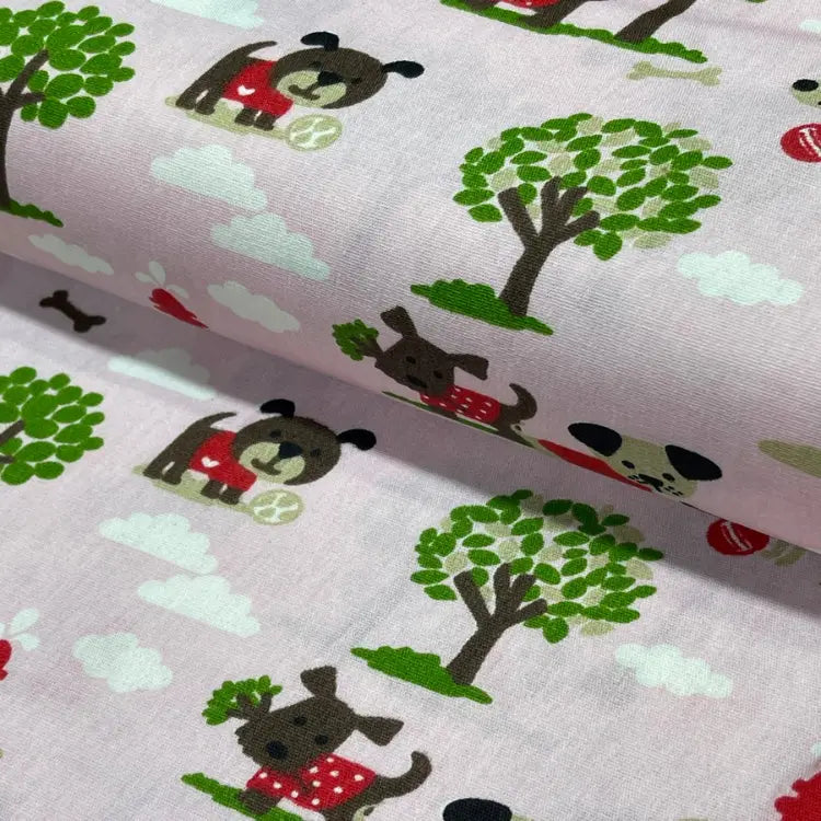 Tecido Tricoline Parque dos Cachorrinhos