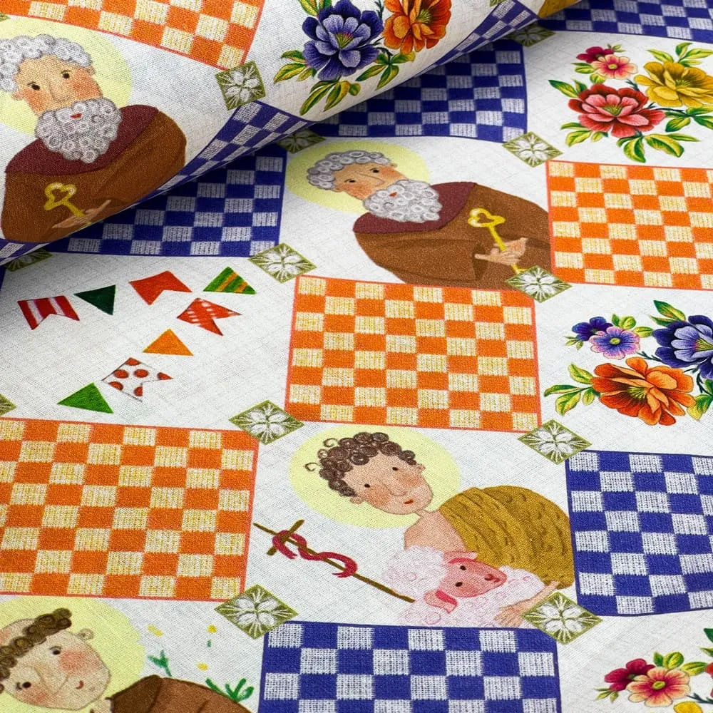 Tecido Tricoline Santo Antônio