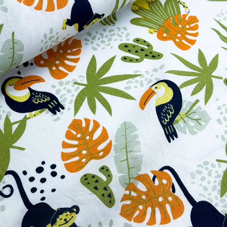 Tecido Tricoline Tropical Kids
