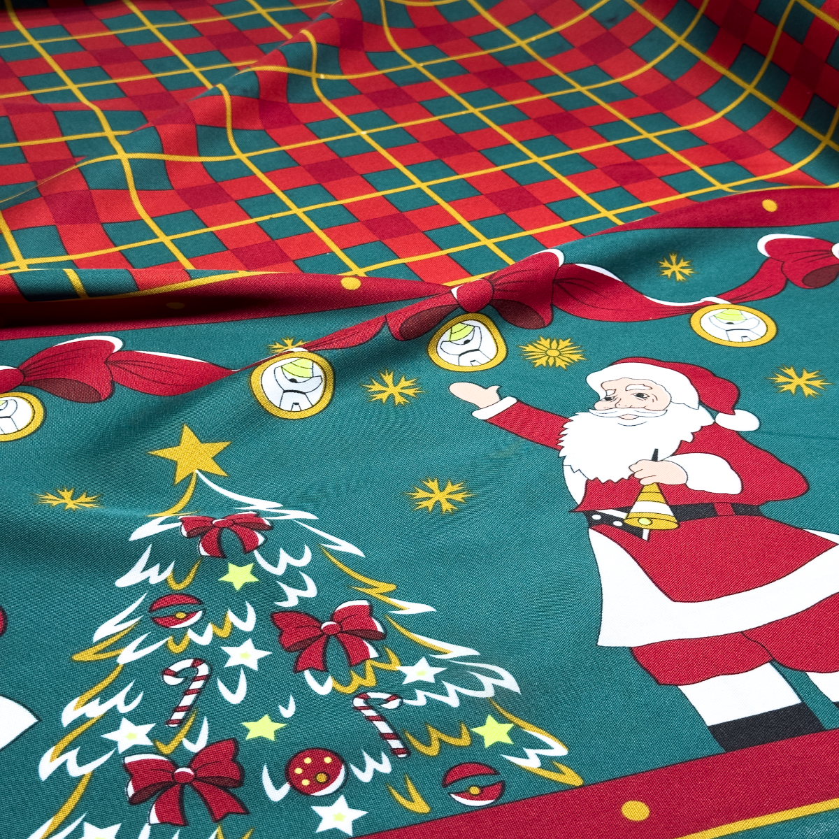 Tecido Oxford Natalino Natal do Bom Velhinho