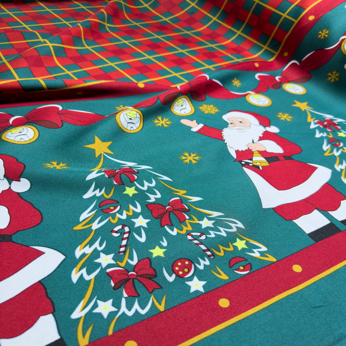 Tecido Oxford Natalino Natal do Bom Velhinho