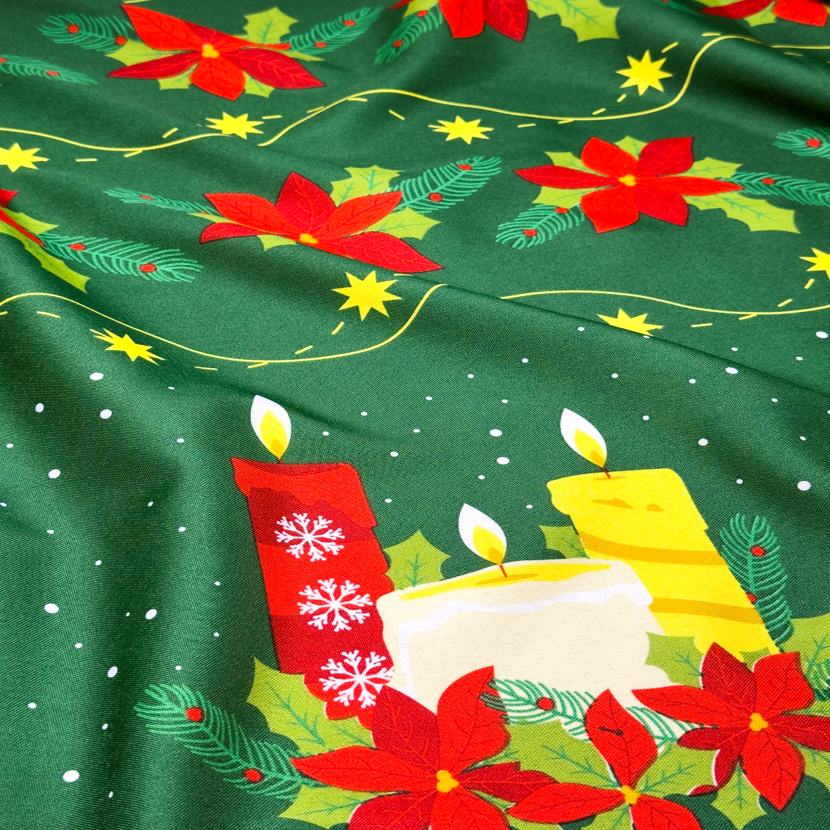 Tecido Oxford Natalino Chama de Natal