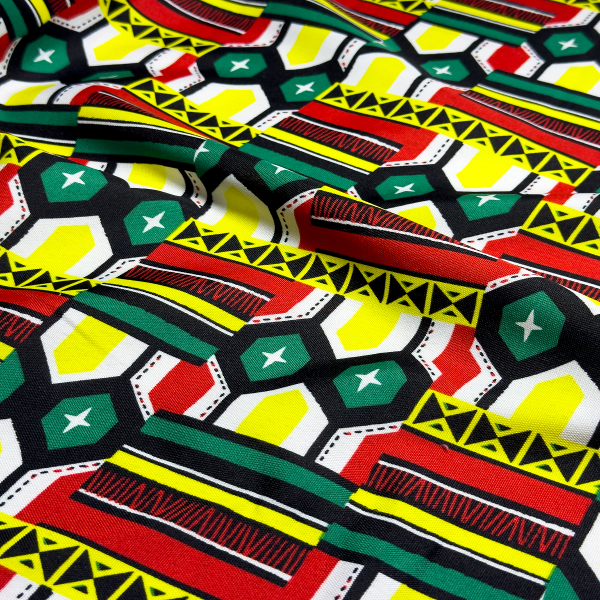 Tecido Oxford Africano Escudo Zulu