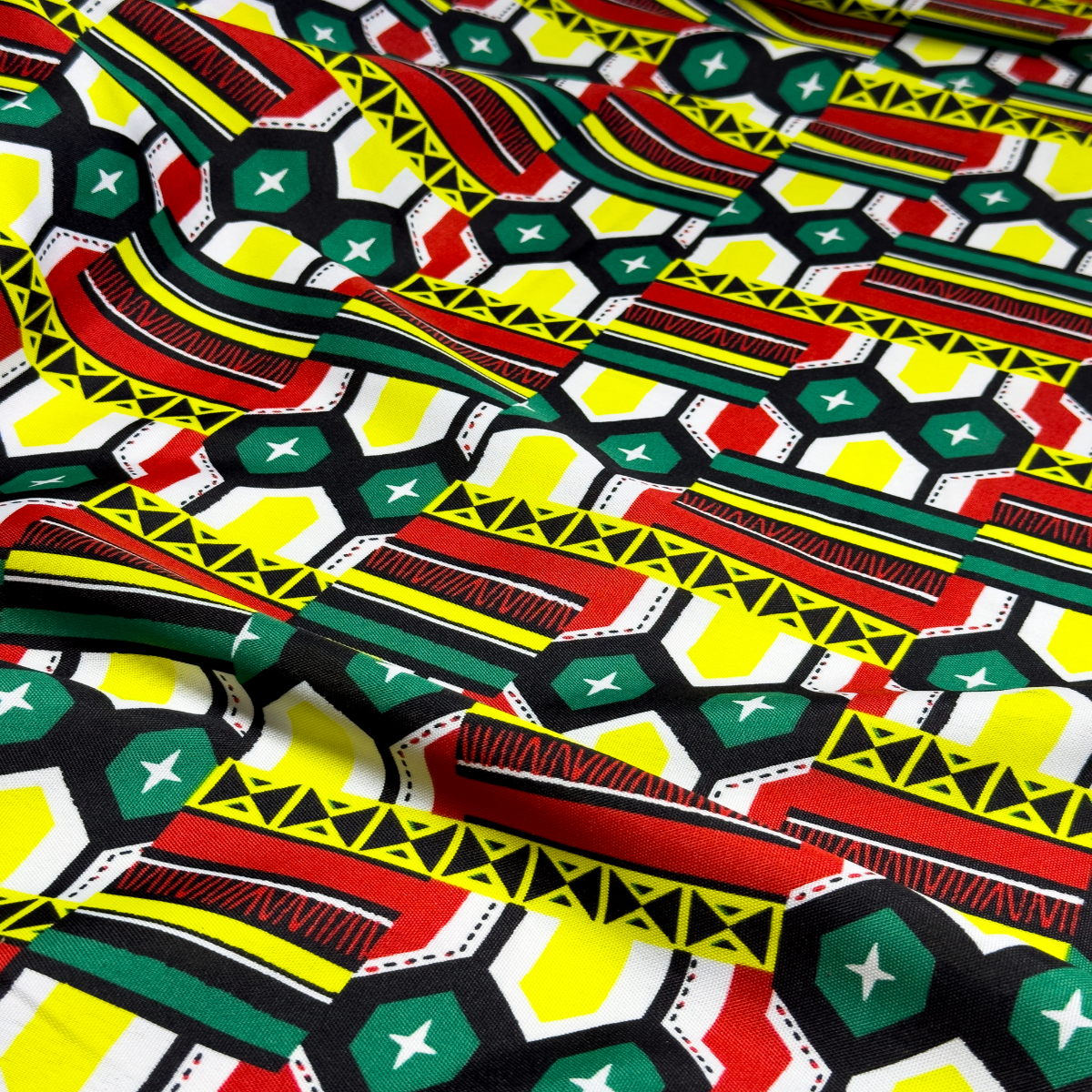 Tecido Oxford Africano Escudo Zulu